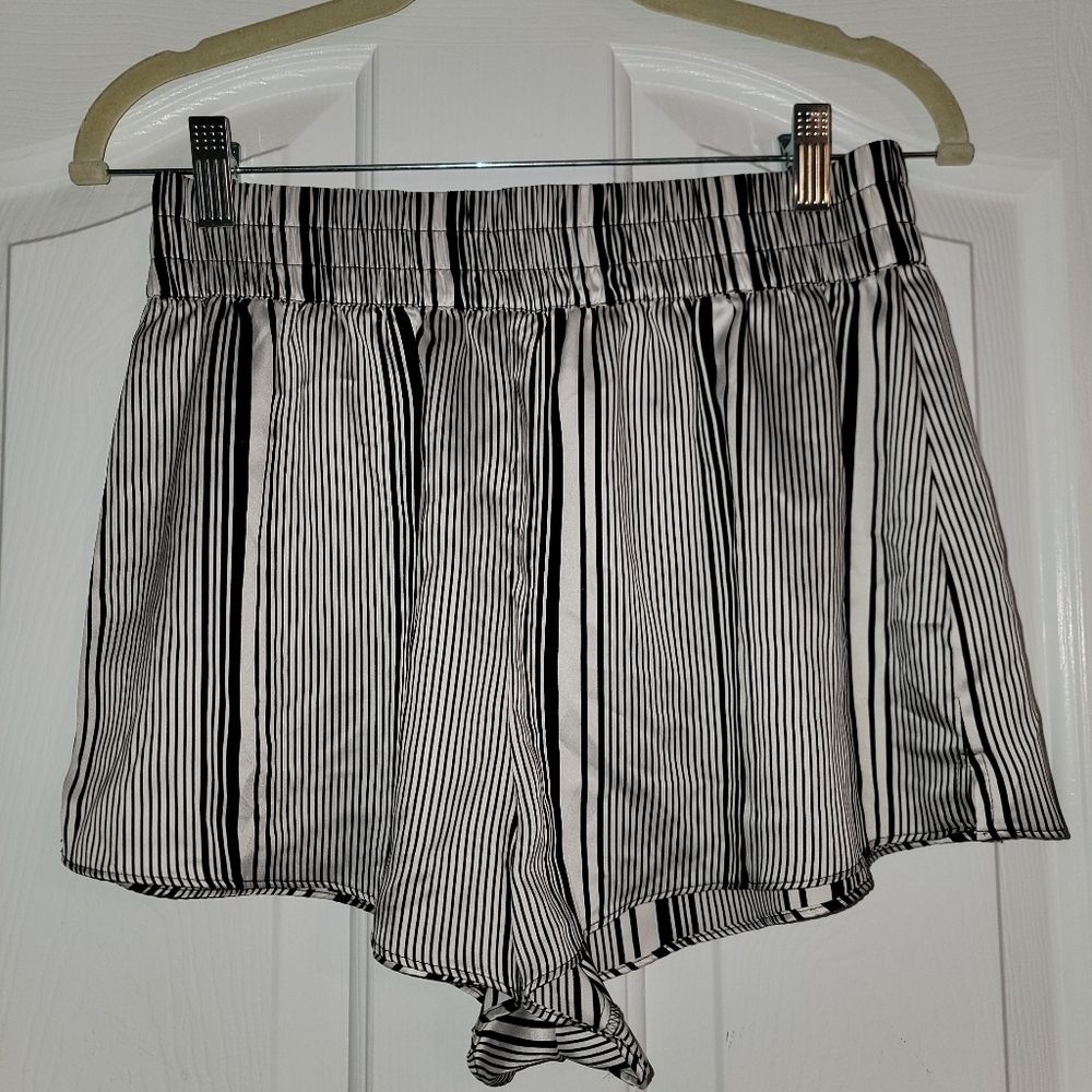 Victoria's Secret Black & White Striped Pajama Pants